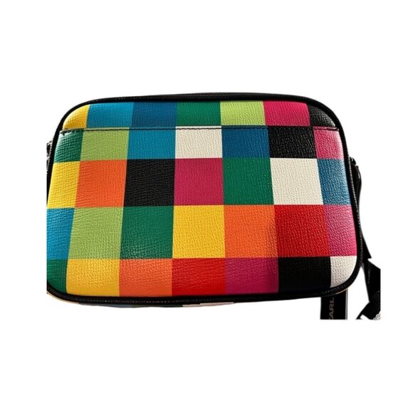 Karl Lagerfeld MultiColor Crossbody Purse with Guitar Strap! NWT! - Picture 2 of 5